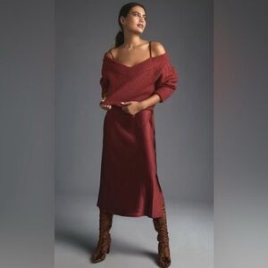 Anthropologie Mare Mare layered sweater slip dress Medium